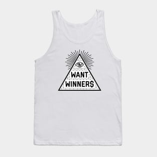 Eye Want Winner$ - White Tank Top